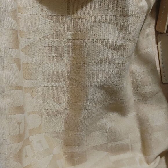 Furla Beige Soft Leather Tote Shoulder Bag Handbag Italy Dual Handles Spacious - Picture 9 of 11